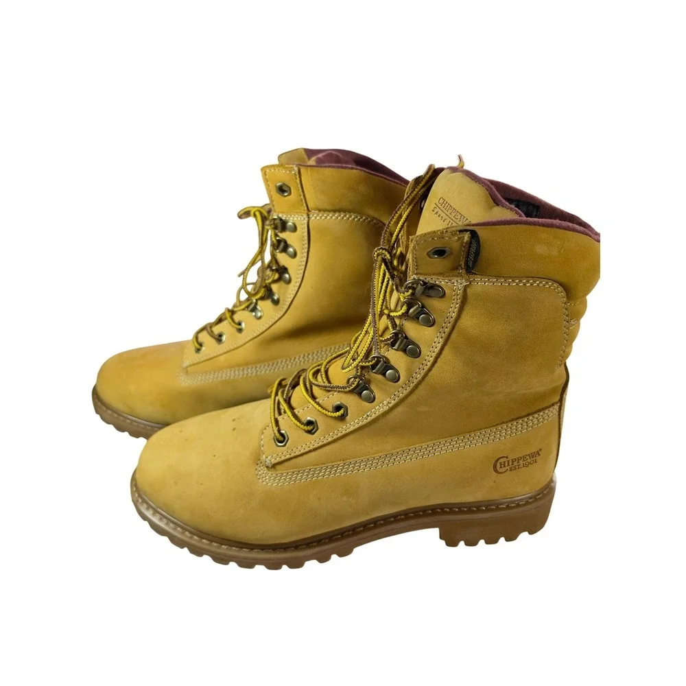 Chippewa Sportility 24951 Mens 13M Waterproof Insulated Vibram Work Boots Wheat